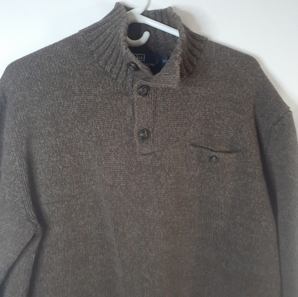 Polo Ralph Lauren Classic Brown Heather 1/4 Button Down Cotton Men's XL - Picture 7 of 16